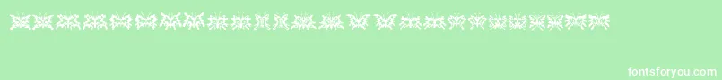 Schmetterlinge Font – White Fonts on Green Background