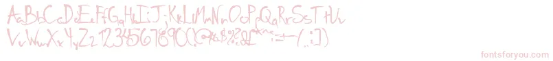 schneller Font – Pink Fonts on White Background