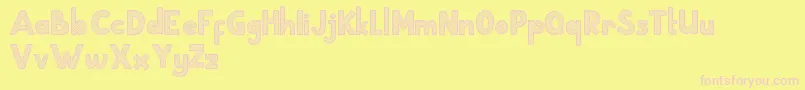 Подробнее о шрифте School Holic 2 Шрифт School Holic 2 – розовые шрифты на жёлтом фоне
