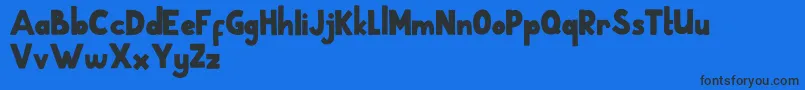 School Holic 3 Font – Black Fonts on Blue Background