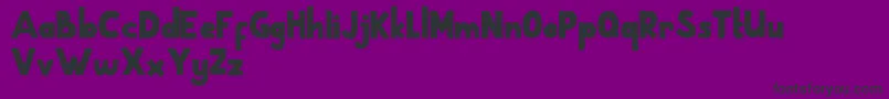 Шрифт School Holic 3 – чёрные шрифты на фиолетовом фоне