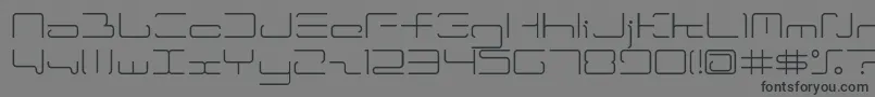Ltr04.Wireflame Font – Black Fonts on Gray Background