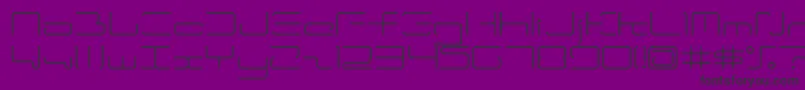 Ltr04.Wireflame Font – Black Fonts on Purple Background