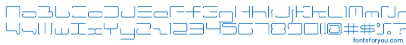 Ltr04.Wireflame Font – Blue Fonts