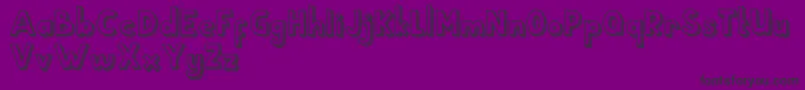 School Holic 5 Font – Black Fonts on Purple Background
