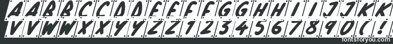 School Play Italic-fontti – valkoiset fontit