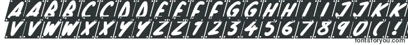 フォントSchool Play Italic – 平たいフォント
