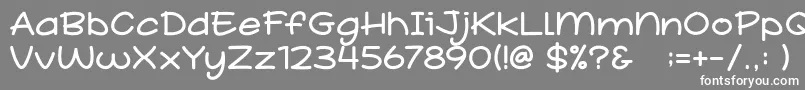 フォントSchool Story – 灰色の背景に白い文字