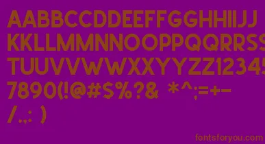 School Times font – Brown Fonts On Purple Background