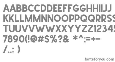 School Times font – Gray Fonts On White Background