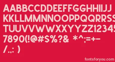 School Times font – Pink Fonts On Red Background