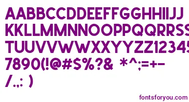 School Times font – Purple Fonts On White Background