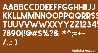 School Times font – White Fonts On Brown Background