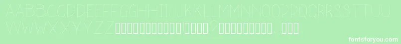 schoolah thin Font – White Fonts on Green Background