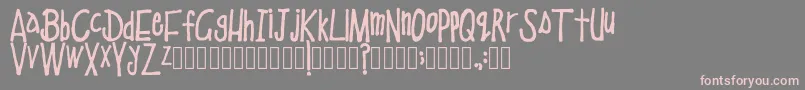 SchoolEducation Regular Font – Pink Fonts on Gray Background