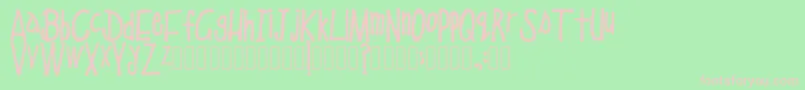 SchoolEducation Regular Font – Pink Fonts on Green Background