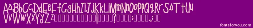 SchoolEducation Regular Font – Pink Fonts on Purple Background