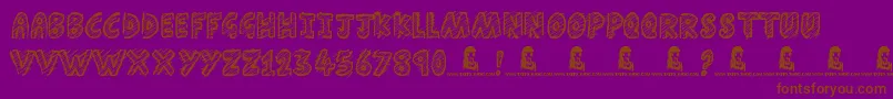 En savoir plus sur la police Schools Out Police Schools Out – polices brunes sur fond violet