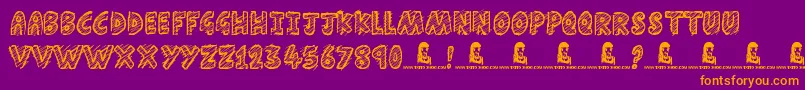 Más sobre la fuente Schools Out fuente Schools Out – Fuentes Naranjas Sobre Fondo Morado