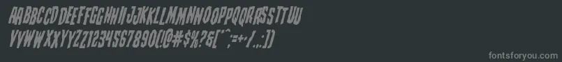 Шрифт Creepycrawlersstagital – серые шрифты на чёрном фоне