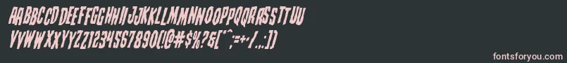 Creepycrawlersstagital Font – Pink Fonts on Black Background