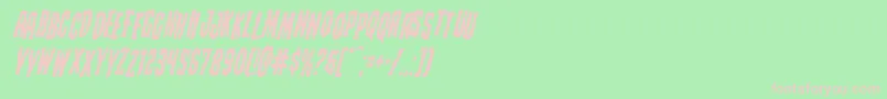 Creepycrawlersstagital Font – Pink Fonts on Green Background