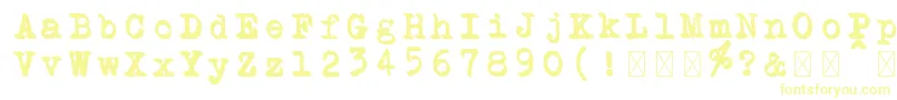 Schreibmaschine doppelt Font – Yellow Fonts