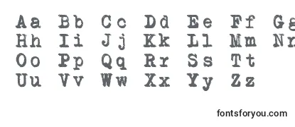 Обзор шрифта Schreibmaschine doppelt