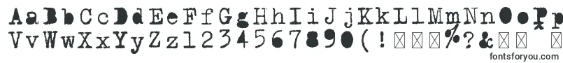Schreibmaschine gefuellt Font – Fonts for Mac