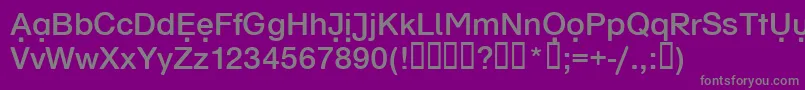 Шрифт SCHUVD   – серые шрифты на фиолетовом фоне