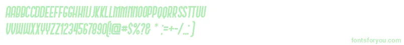 Schwarzenberg Italic-fontti – vihreät fontit valkoisella taustalla