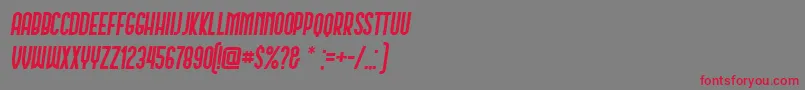 fuente Schwarzenberg Italic – Fuentes Rojas Sobre Fondo Gris