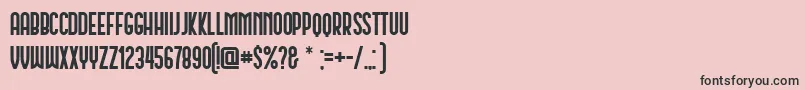 Schwarzenberg Font – Black Fonts on Pink Background