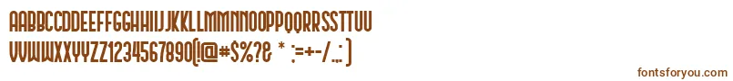 Шрифт Schwarzenberg – коричневые шрифты на белом фоне