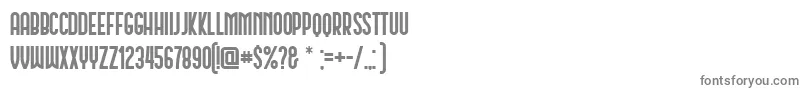 フォントSchwarzenberg – 白い背景に灰色の文字