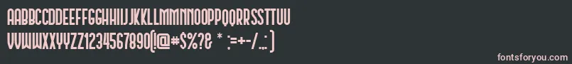 Schwarzenberg Font – Pink Fonts on Black Background