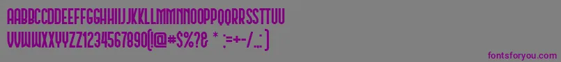 Шрифт Schwarzenberg – фиолетовые шрифты на сером фоне