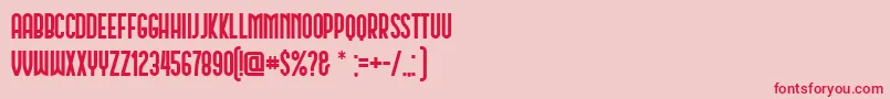 Schwarzenberg Font – Red Fonts on Pink Background
