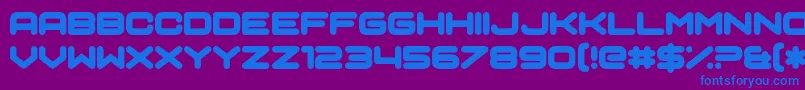 Sci Auralieph Font – Blue Fonts on Purple Background
