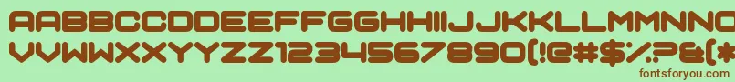 Sci Auralieph Font – Brown Fonts on Green Background