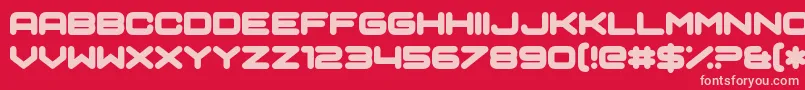 Sci Auralieph Font – Pink Fonts on Red Background