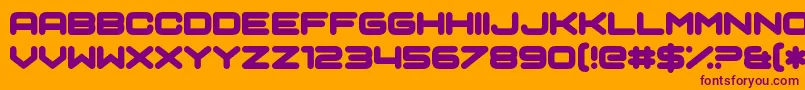 Sci Auralieph Font – Purple Fonts on Orange Background