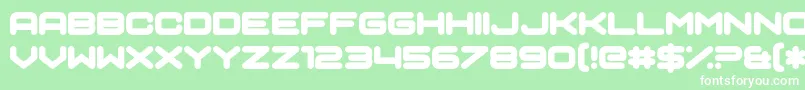 Sci Auralieph Font – White Fonts on Green Background