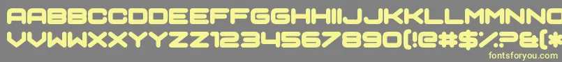 Sci Auralieph-Schriftart – Gelbe Schriften auf grauem Hintergrund