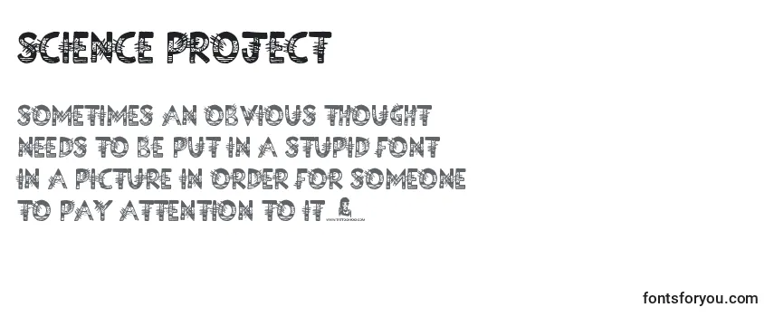 Science Project Font