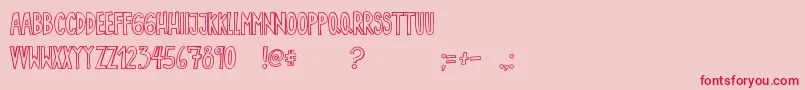 SinGracia Font – Red Fonts on Pink Background
