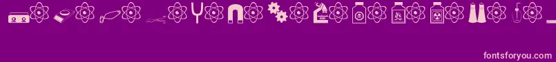 fuente science – Fuentes Rosadas Sobre Fondo Morado