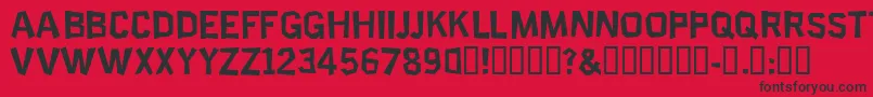 SCIEP    Font – Black Fonts on Red Background