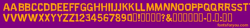 SCIEP    Font – Orange Fonts on Purple Background