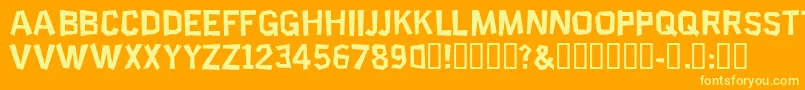 SCIEP    Font – Yellow Fonts on Orange Background